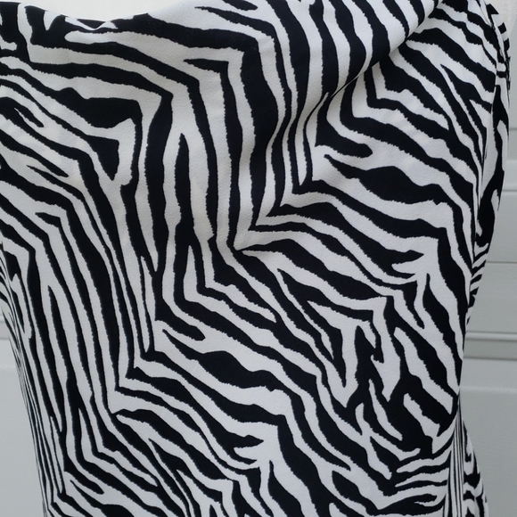 Banana Republic Summer Zebra Print dress size 8 - Picture 9 of 14